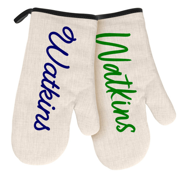 Script Name Natural/Black Oven Mitt Script Name Natural/Black Oven Mitt