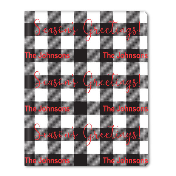 B&W Check Red Personalized Gift Wrap B&W Check Red Personalized Gift Wrap