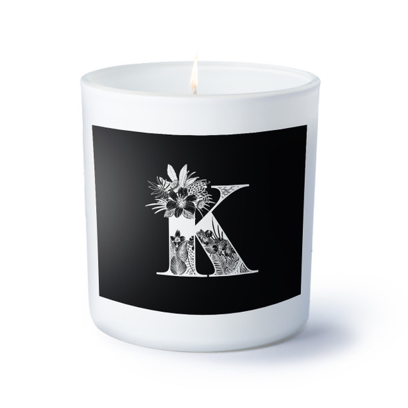 Botanical Letter Candle - Personalized Botanical Letter Candle - Personalized