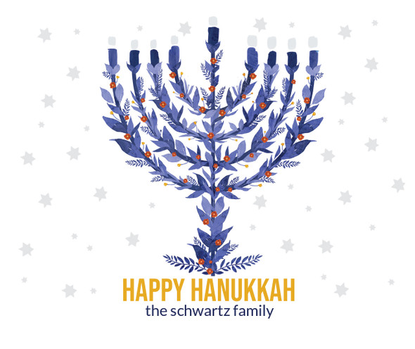 Happy Hanukkah Candle - Personalized Happy Hanukkah Candle - Personalized
