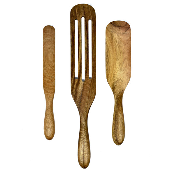 Acacia Wood Utensils Set of 3 Acacia Wood Utensils Set of 3