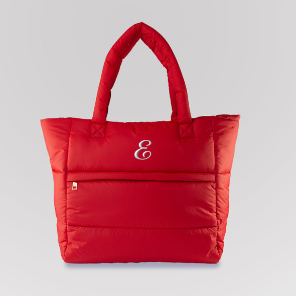 Cherry Puffy Tote - Embroidered Cherry Puffy Tote - Embroidered