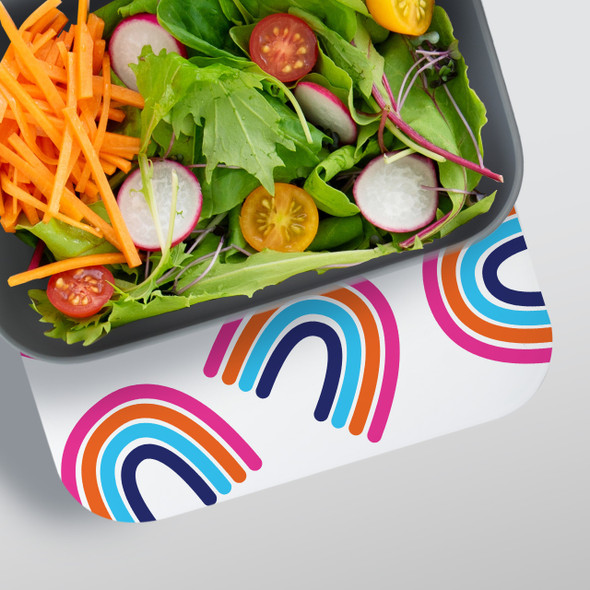 Colorful Arches RPET Lunch Box - Personalized Colorful Arches RPET Lunch Box - Personalized