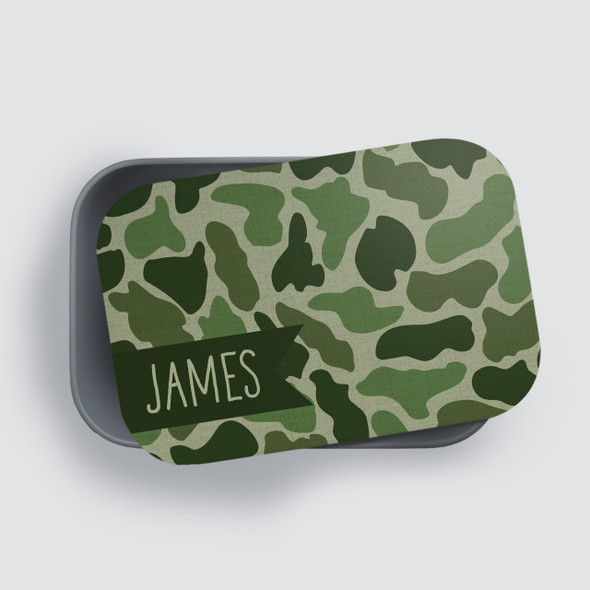 Textured Camo RPET Lunch Box - Personalized Textured Camo RPET Lunch Box - Personalized