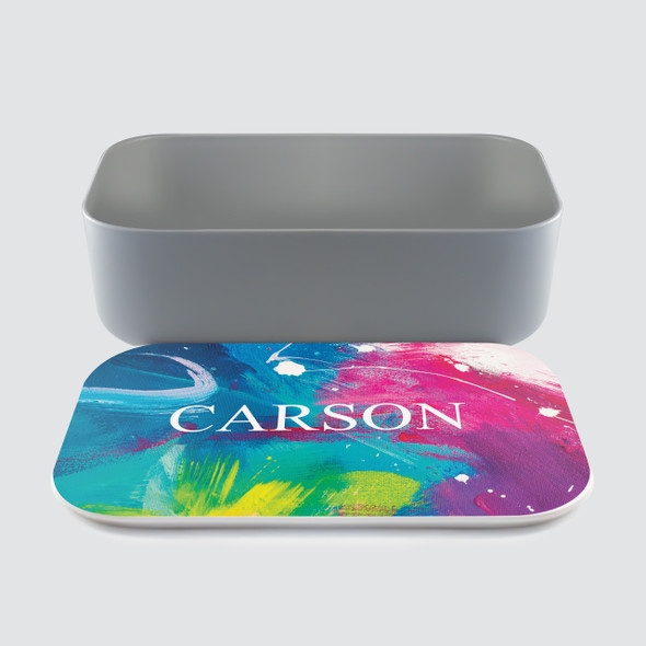 Abstract Paint RPET Lunch Box - Personalized Abstract Paint RPET Lunch Box - Personalized