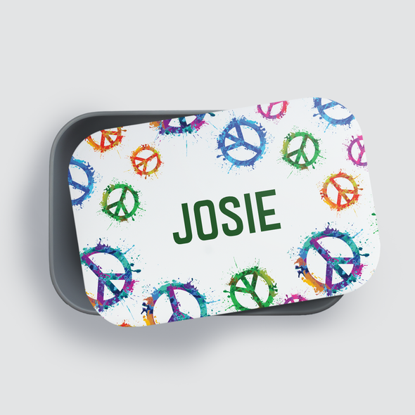 Peace RPET Lunch Box - Personalized Peace RPET Lunch Box - Personalized