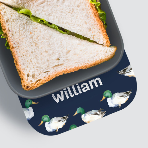 Mallards RPET Sandwich Box - Personalized Mallards RPET Sandwich Box - Personalized