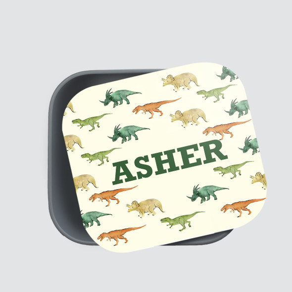 Dinosaurs RPET Sandwich Box - Personalized Dinosaurs RPET Sandwich Box - Personalized