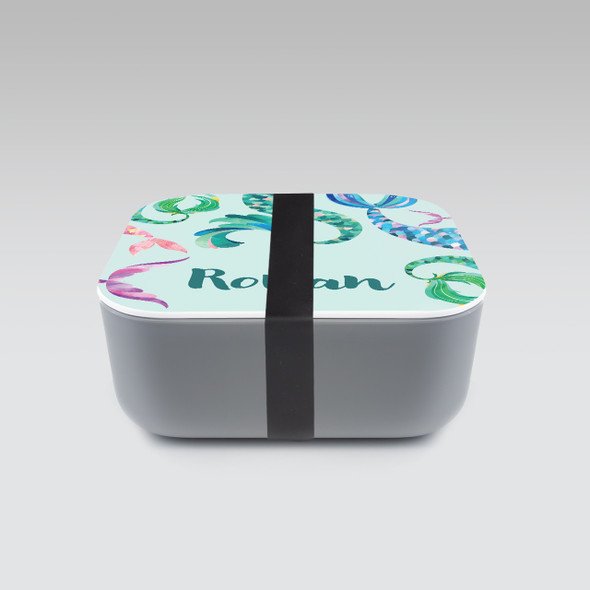 Mermaid Tails RPET Sandwich Box - Personalized Mermaid Tails RPET Sandwich Box - Personalized