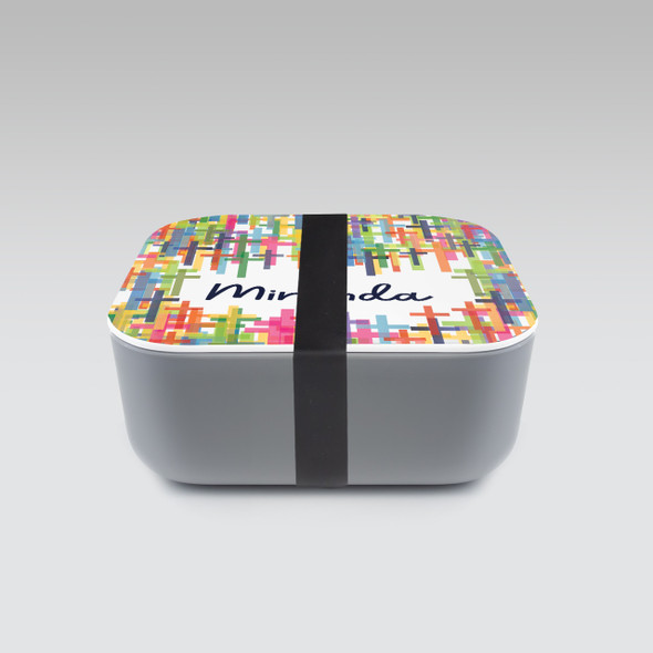 Layered Crosses RPET Sandwich Box - Personalized Layered Crosses RPET Sandwich Box - Personalized