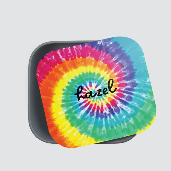 Tie-Dye RPET Sandwich Box - Personalized Tie-Dye RPET Sandwich Box - Personalized