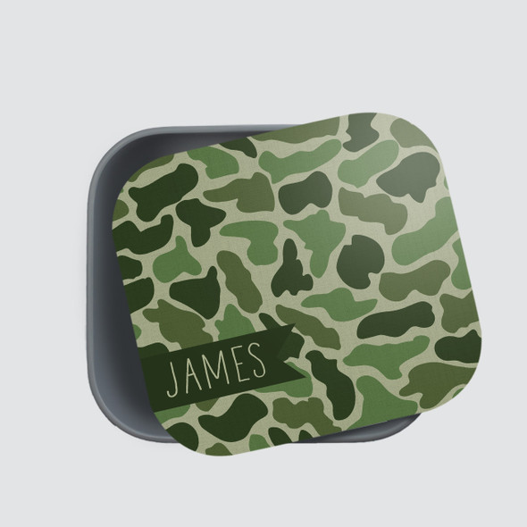 Textured Camo RPET Sandwich Box - Personalized Textured Camo RPET Sandwich Box - Personalized