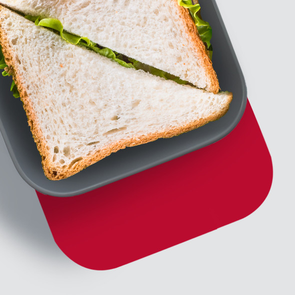 Shadow Initials RPET Sandwich Box - Personalized Shadow Initials RPET Sandwich Box - Personalized