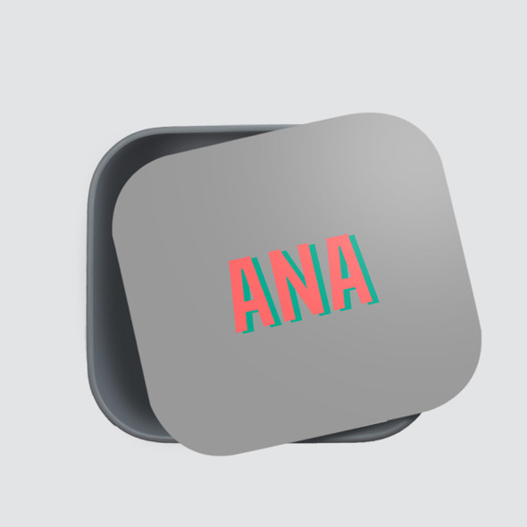Shadow Initials RPET Sandwich Box - Personalized Shadow Initials RPET Sandwich Box - Personalized