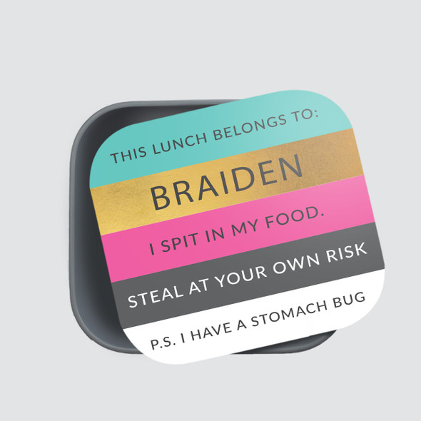This Sandwich Belongs To RPET Sandwich Box - Personalized This Sandwich Belongs To RPET Sandwich Box - Personalized