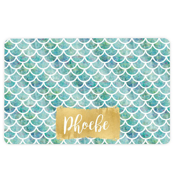 Sea Blue Scales Pet Mat Sea Blue Scales Pet Mat