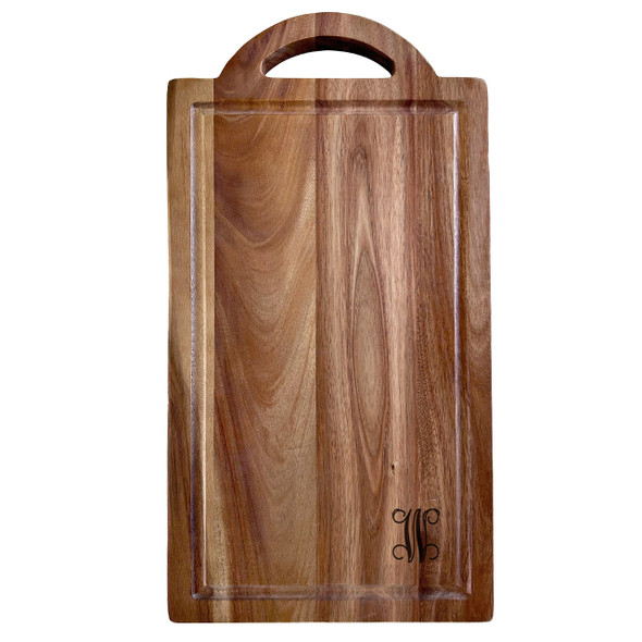 Acacia Handled Board - Engraved Ltr Acacia Handled Board - Engraved Ltr