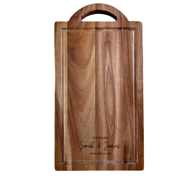 Acacia Handled Board- Engraved Sentiment Acacia Handled Board- Engraved Sentiment