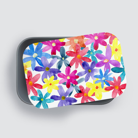 Watercolor Flowers Lunch Box Watercolor Flowers Lunch Box