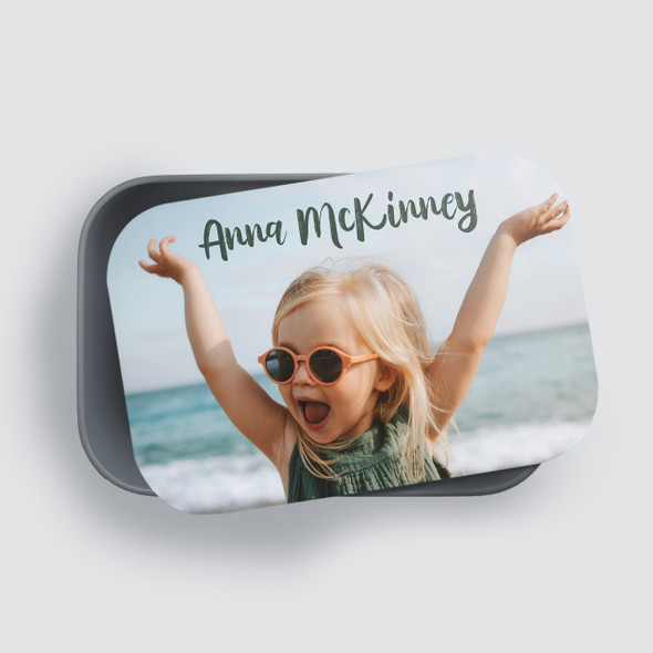Photo One & Top Text RPET Lunch Box - Personalized Photo One & Top Text RPET Lunch Box - Personalized