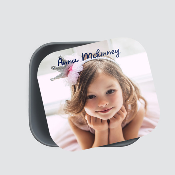 Photo One & Top Text RPET Sandwich Box - Personalized Photo One & Top Text RPET Sandwich Box - Personalized