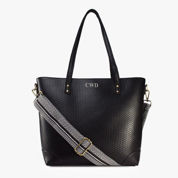 Sutton Tote- Midnight - Stamped Sutton Tote- Midnight - Stamped
