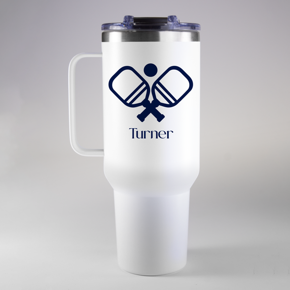 "The Bev" Pickleball Tumbler 40 oz. "The Bev" Pickleball Tumbler 40 oz.