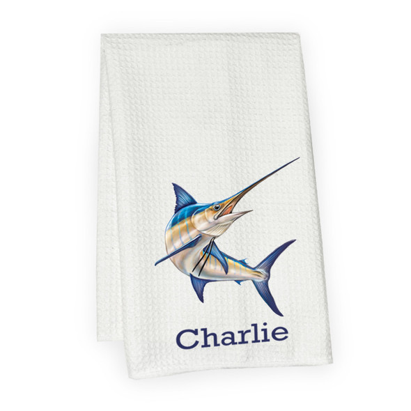 Blue Marlin Microfiber Hand Towel Blue Marlin Microfiber Hand Towel