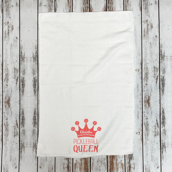 Pickleball Queen Microfiber Hand Towel Pickleball Queen Microfiber Hand Towel