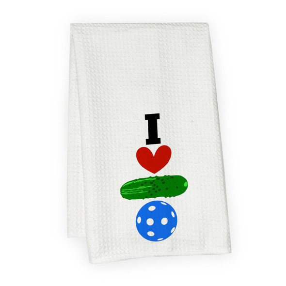 I Love Pickleball Microfiber Hand Towel I Love Pickleball Microfiber Hand Towel