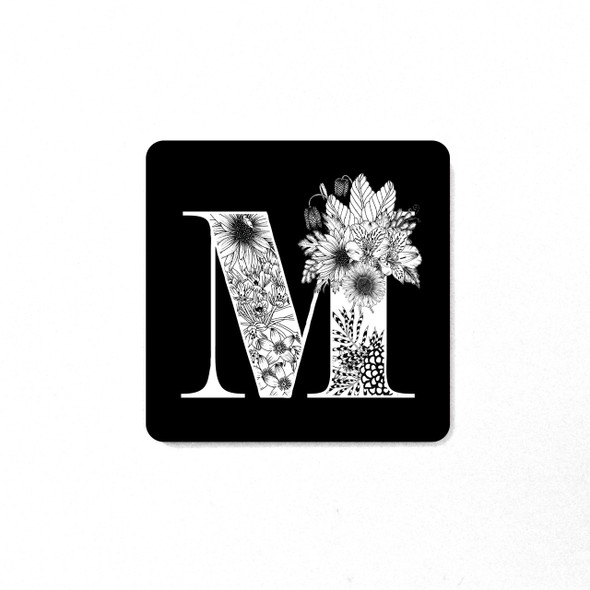 Botanical Letter Magnet Botanical Letter Magnet