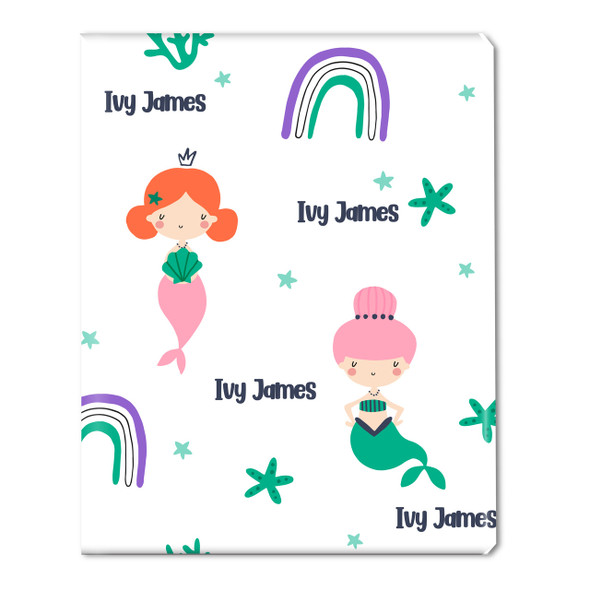 Sweet Mermaids Personalized Gift Wrap Sweet Mermaids Personalized Gift Wrap