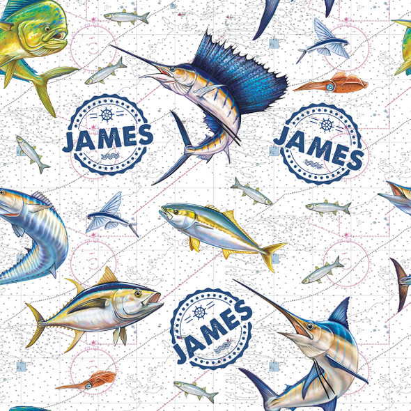 Sportfishing Personalized Gift Wrap Sportfishing Personalized Gift Wrap