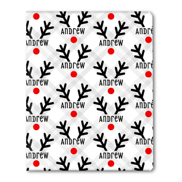 Named Reindeer Personalized Gift Wrap Named Reindeer Personalized Gift Wrap