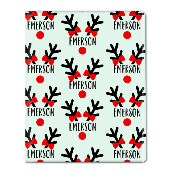 Reindeer Bows Personalized Gift Wrap Reindeer Bows Personalized Gift Wrap