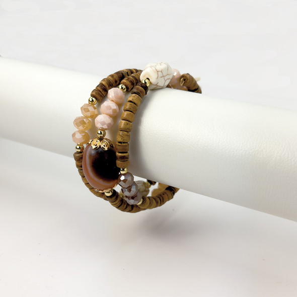 Earthtones Beaded Wire Wrap