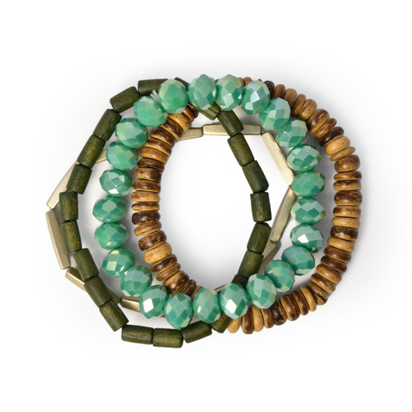 Beaded Elemental Bracelet Stack Beaded Elemental Bracelet Stack