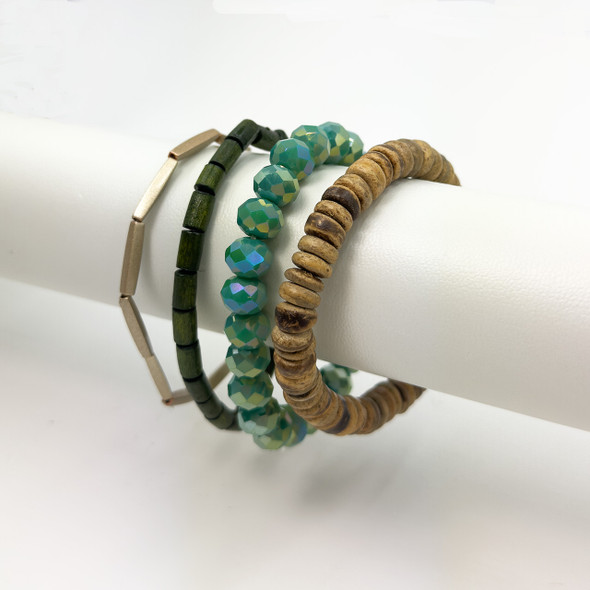 Beaded Elemental Bracelet Stack Beaded Elemental Bracelet Stack