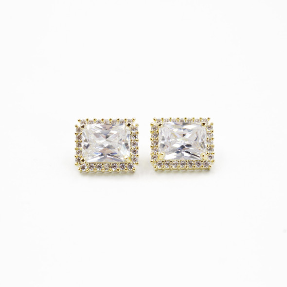 Radiant Cut Crystal Earrings Radiant Cut Crystal Earrings