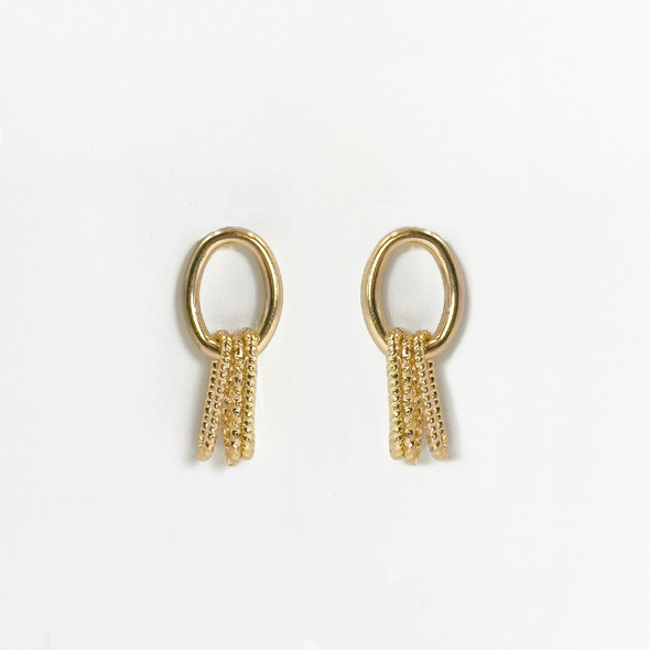 Double Drop Link Earrings