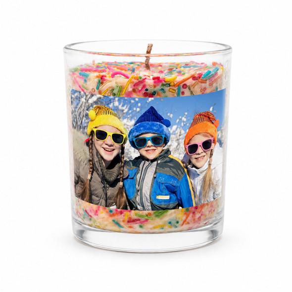 Photo Sprinkles Inclusion Candle - Personalized