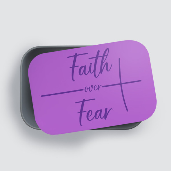 Faith Over Fear RPET Lunch Box - Personalized Faith Over Fear RPET Lunch Box - Personalized