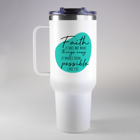 "The Bev" Faith Tumbler 40 oz. "The Bev" Faith Tumbler 40 oz.