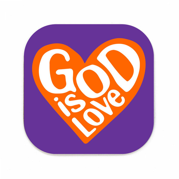 God Is Love Square Coaster God Is Love Square Coaster