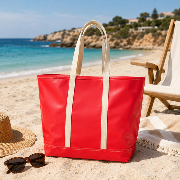 Stono Large Essentials Tote - Cherry Red