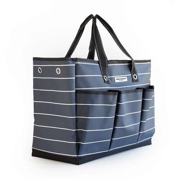 Dolly Hauler Pocket Tote - Navy/White