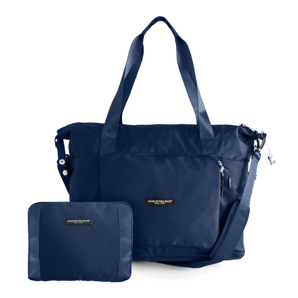 Overachiever Packable Zip Tote - Navy Overachiever Packable Zip Tote - Navy