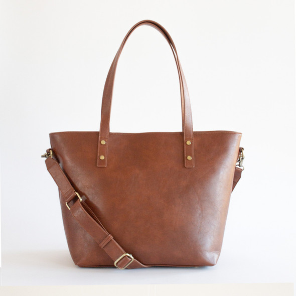 Olivia Organized Tote - Brown