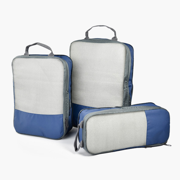 Blue Steel Navigator Compression Packing Cubes Set of 3 Blue Steel Navigator Compression Packing Cubes Set of 3