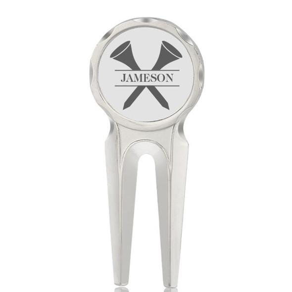 Tees Monogram Golf Divot Tool Tees Monogram Golf Divot Tool